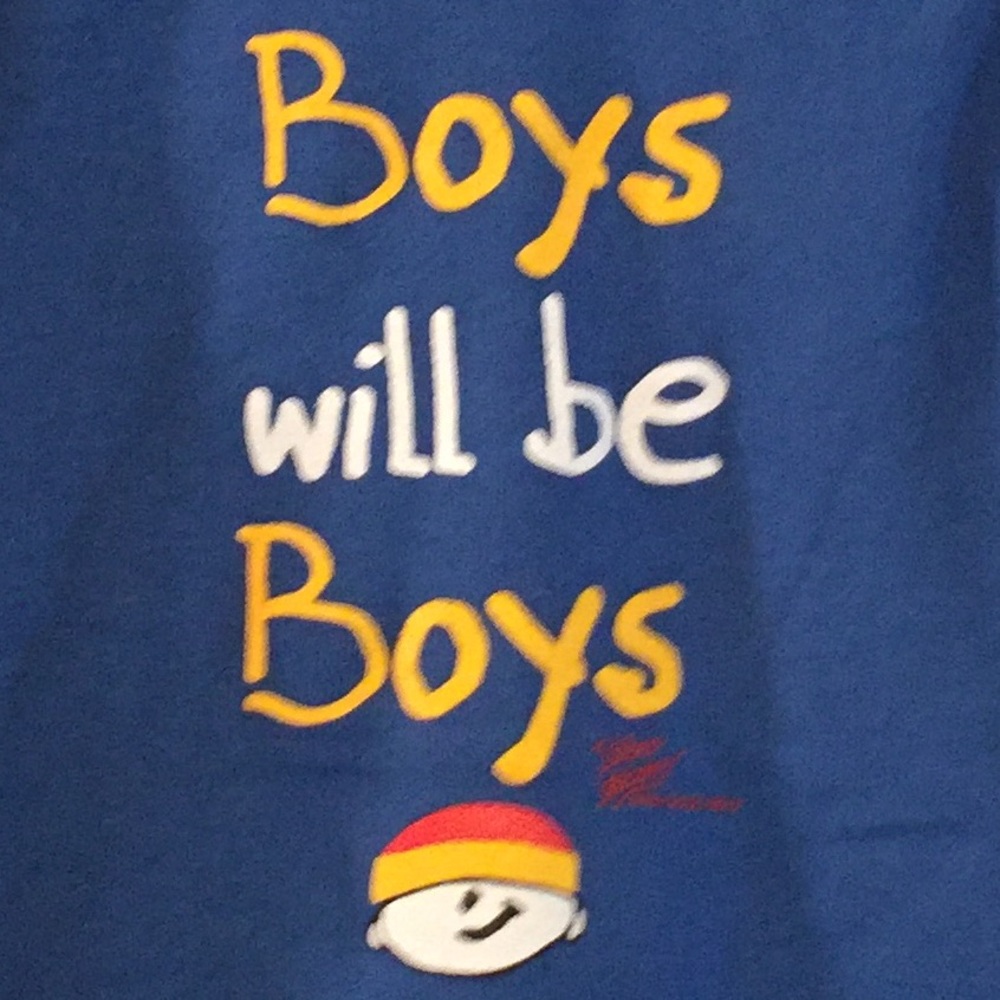 Boys will be Boys, Lap Tee, 100% cotton, NWT - Picture 1 of 2